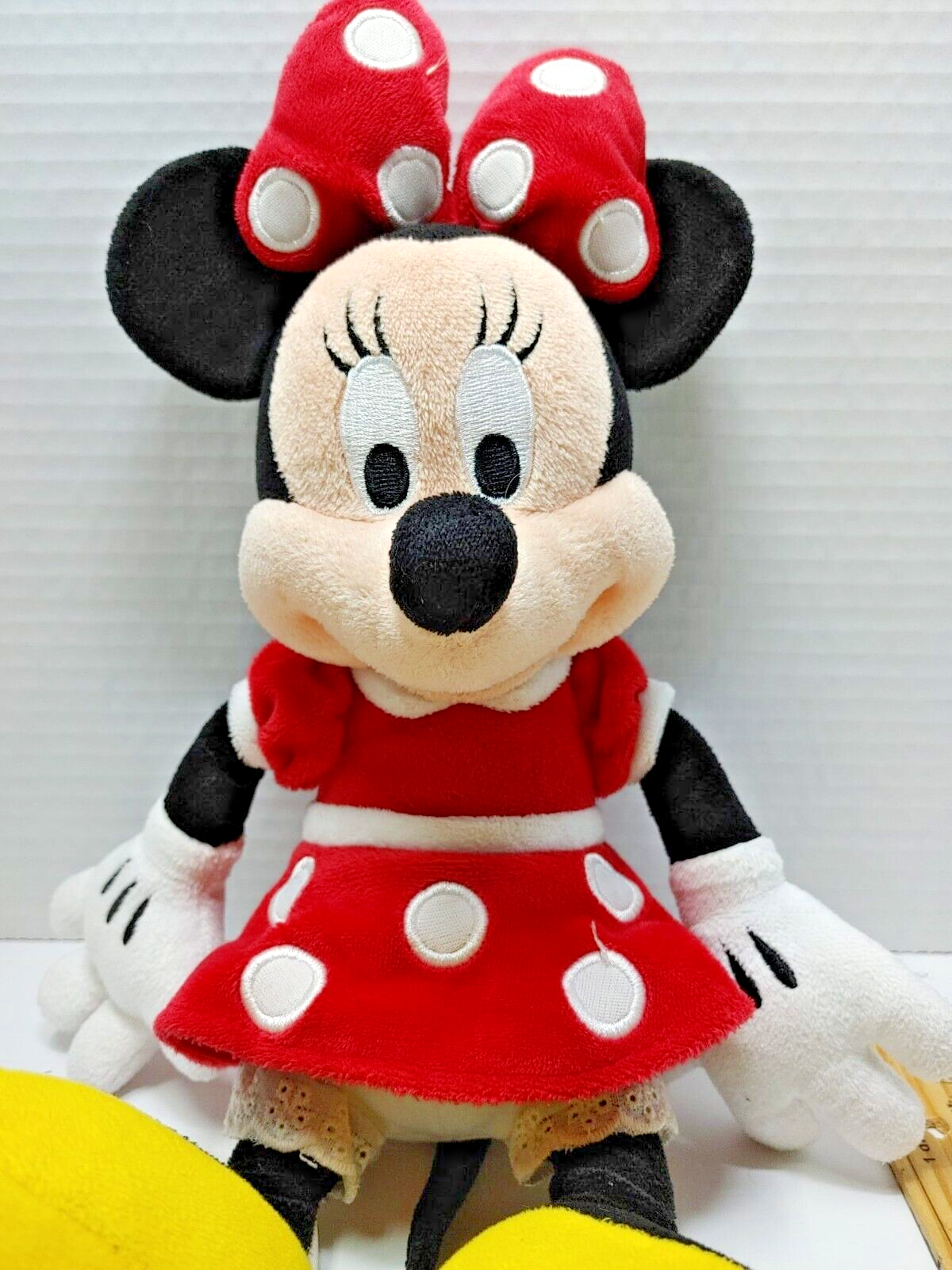 MINNIE MOUSE Disney Parks Large 16" Plush Stuffed Animal Toy Red Polka Dot Dress