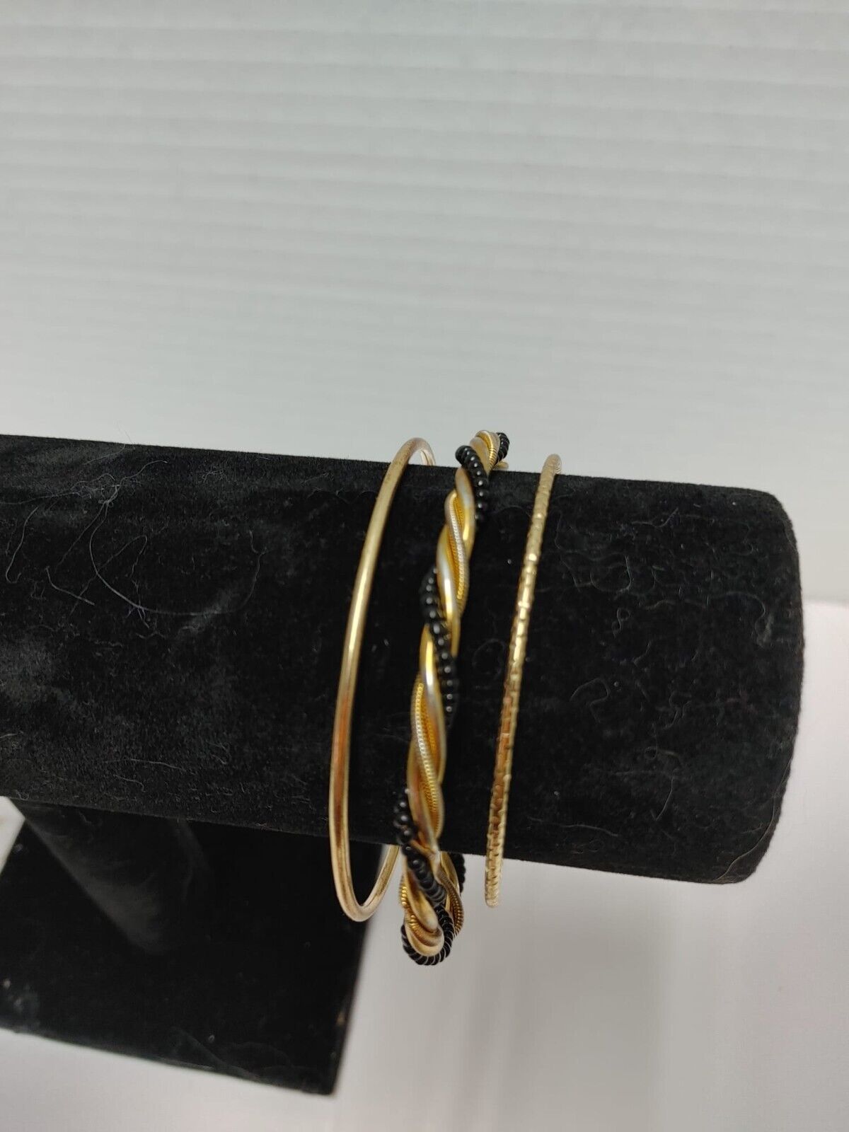 Vintage Metal Boho Bangle Bracelets Gold Tone Lot