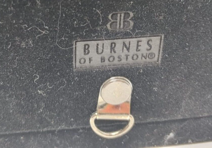 Doble Frame Photo Picture frame Burnes of Boston Black Silver tone 6.5" x 4.5"