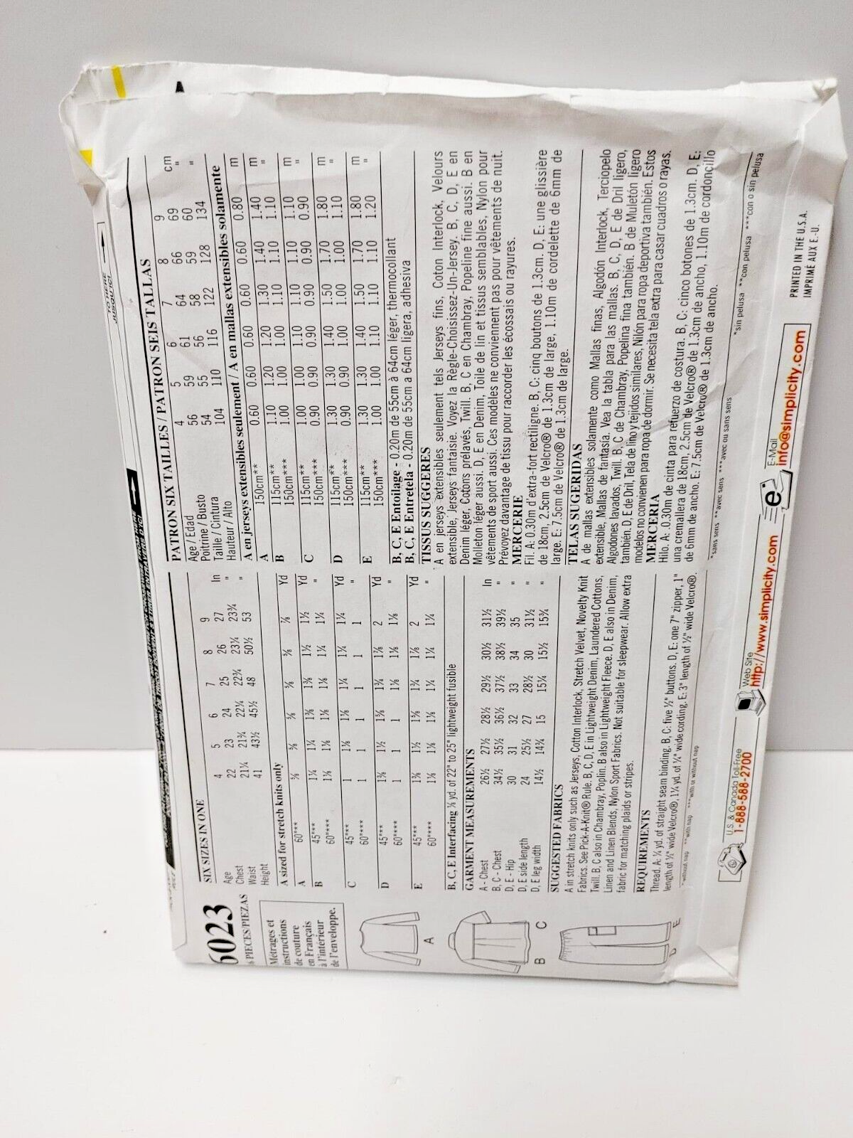 Sewing Pattern Boy Pant Long Sleeve Shirt Button Down Shirt Uncut Size 4-9 #6023