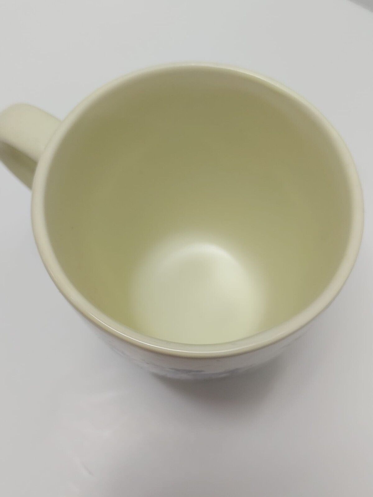 Hand Painted RED Floral Mug, Coffee Tea lovers mug, Pretty White Mug, Gift