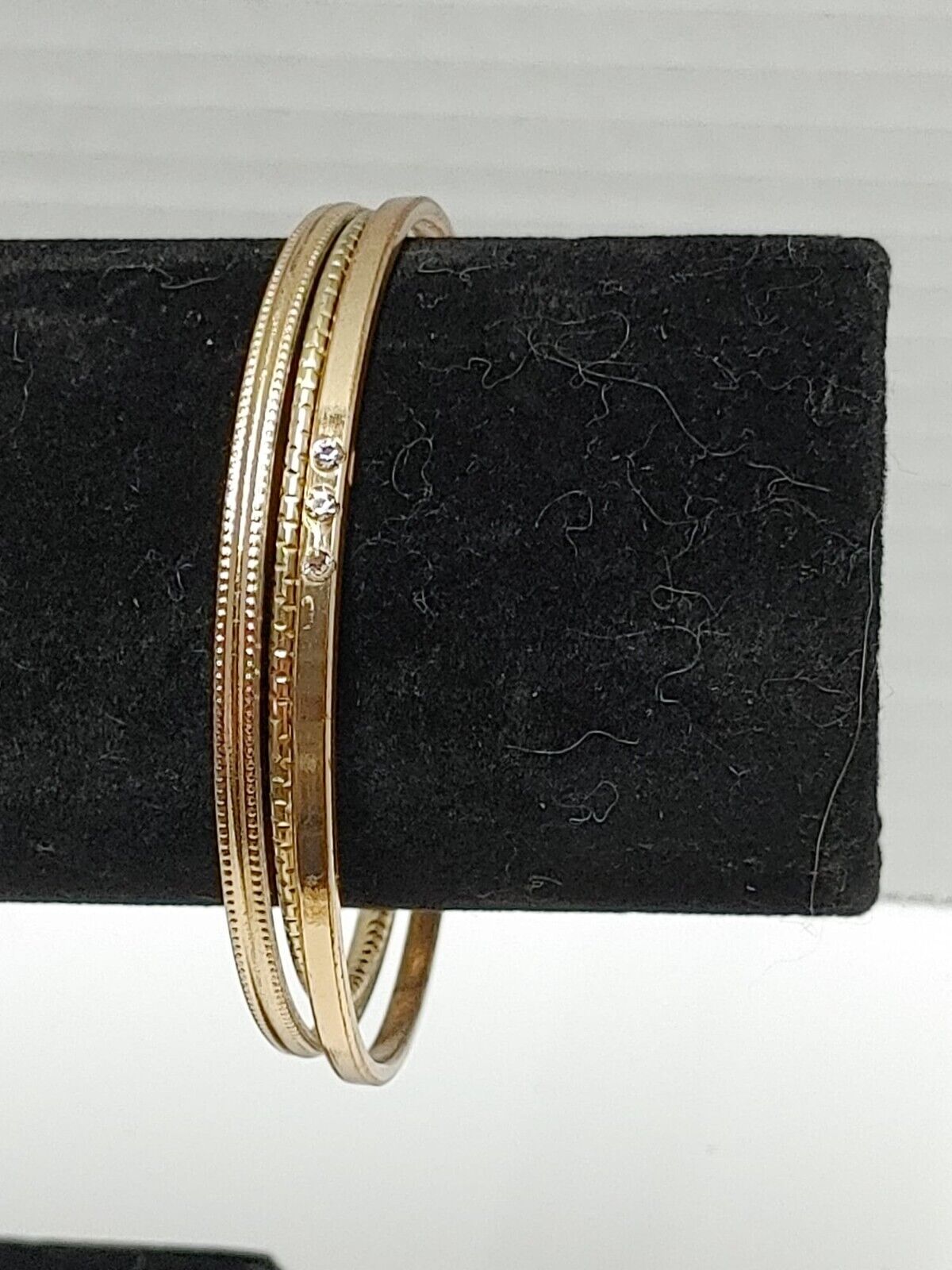 Vintage Metal Boho Bangle Bracelets Gold Tone Lot