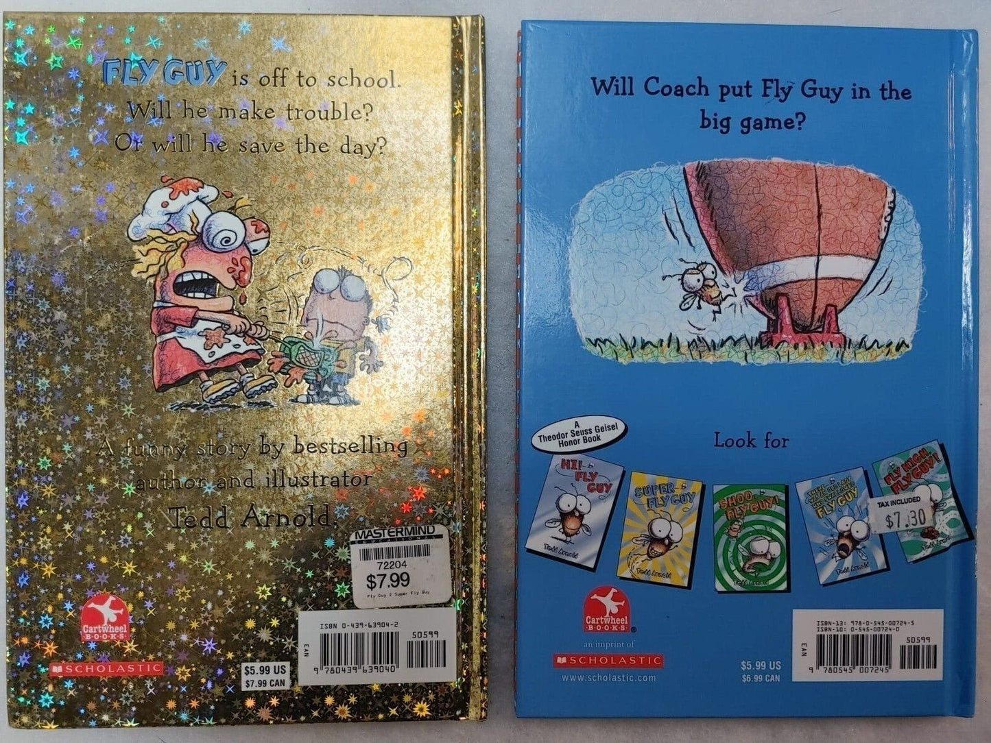 5 Lot - Fly Guy Kids Books - Children's Reading Set by Tedd Arnold, Educational