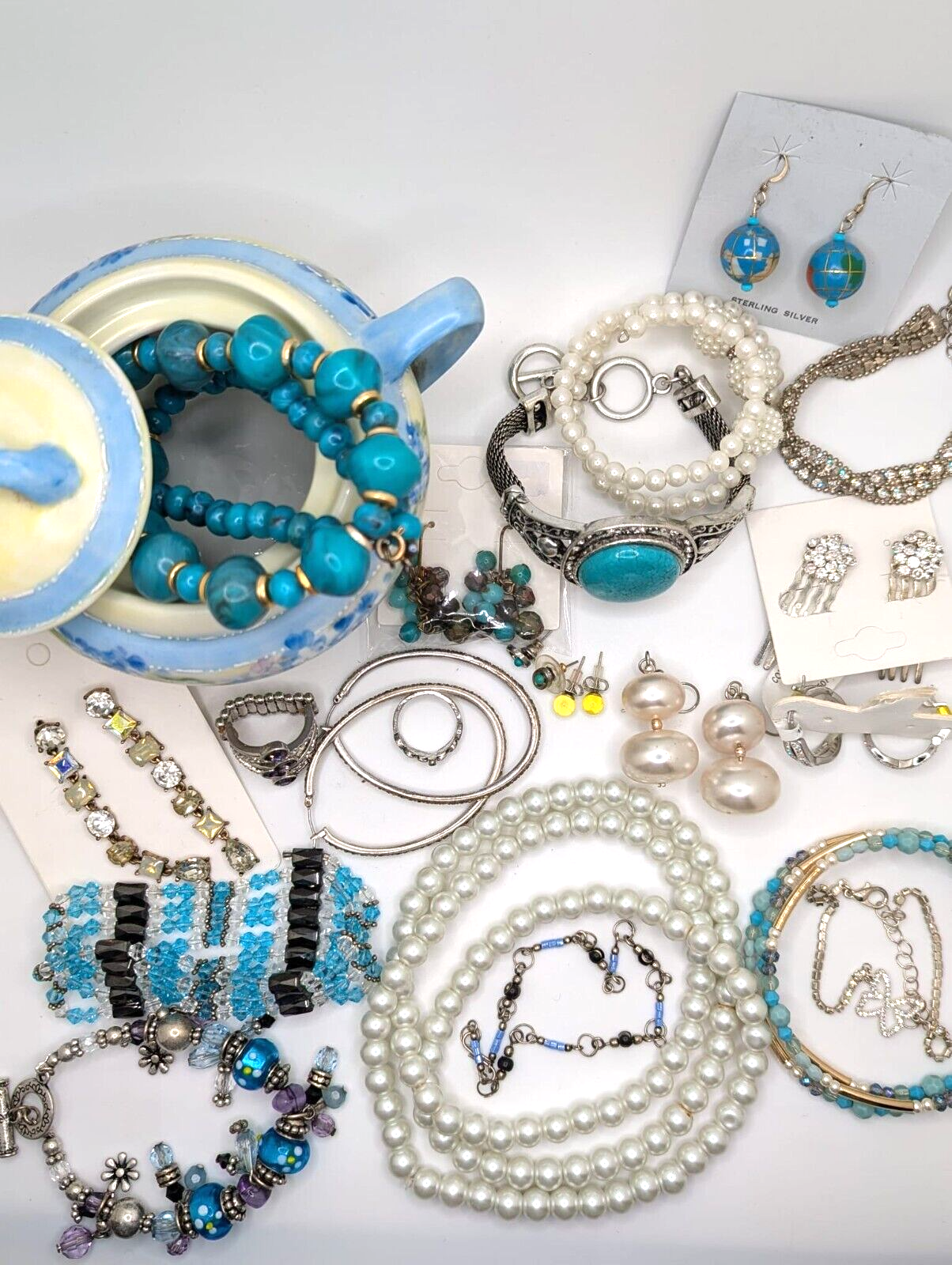Vintage to Now Costume Jewelry Lot Wearable Bracelet Necklace ++ Gift for her