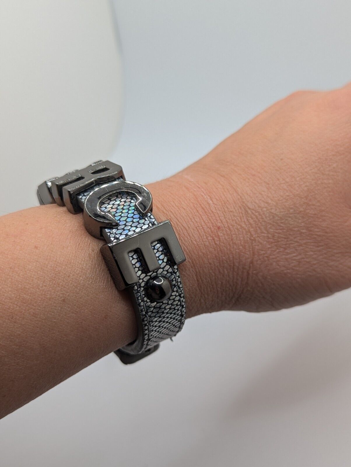 BCBGeneration FIERCE Faux Leather Cuff Bracelet