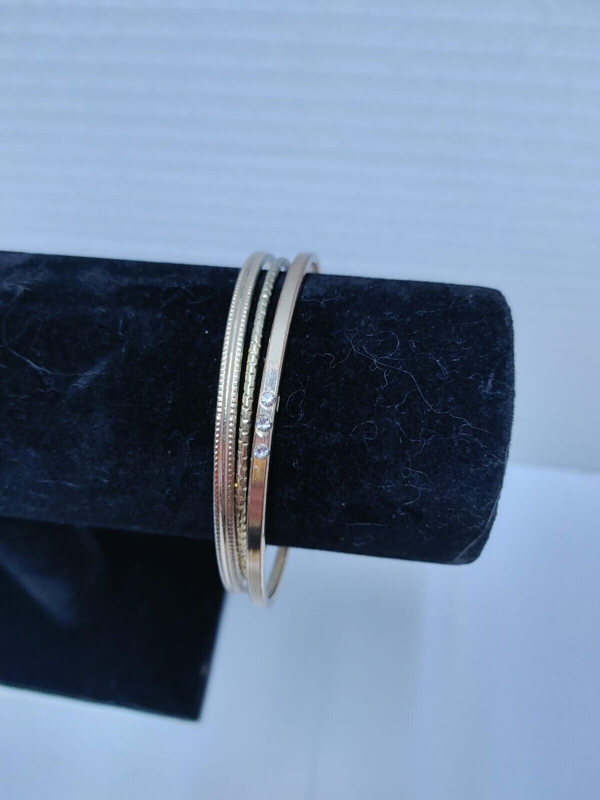 Vintage Metal Boho Bangle Bracelets Gold Tone Lot