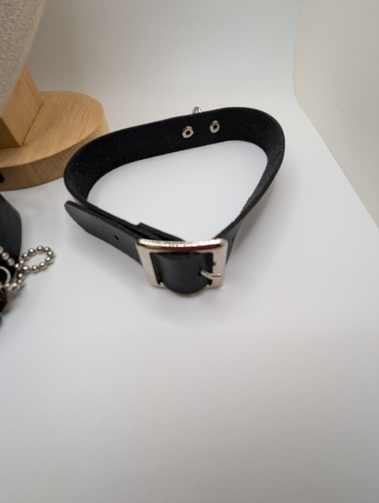Women's Gothic Punk Bowknot Black PU Leather Choker Necklace Collar Pendant