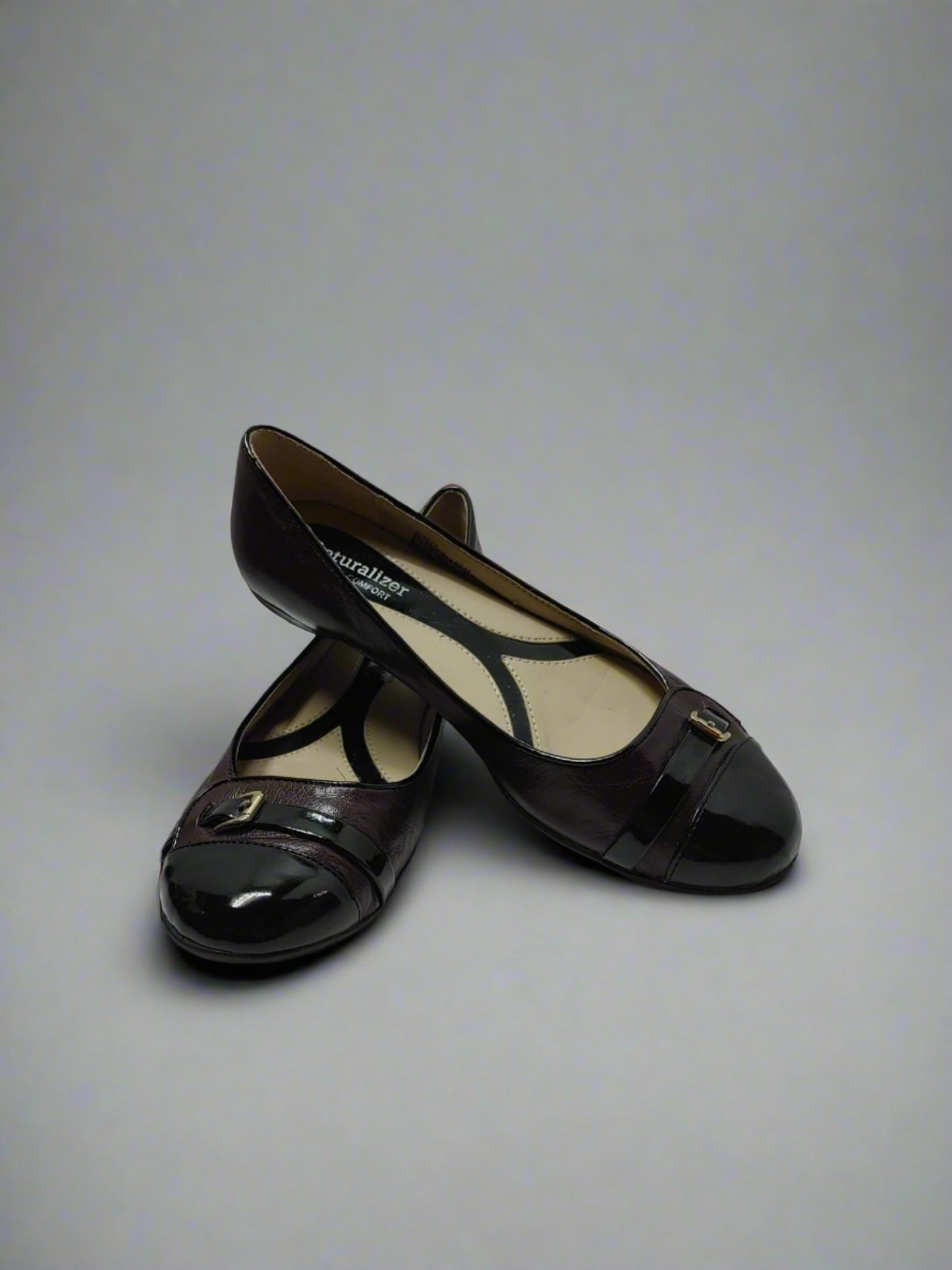 Naturalizer N5 Comfort shoes Brown & Black Women Slip On Shoes Low Heels Flats