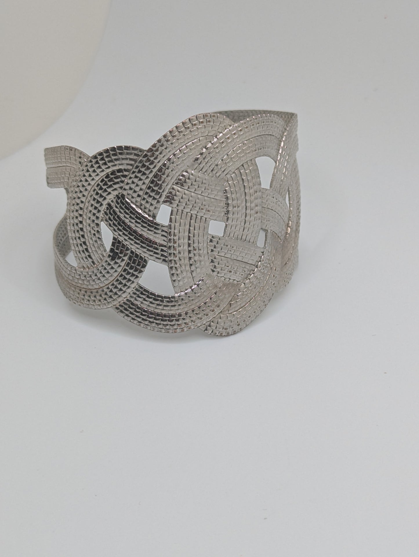 Silver Tone Cuff Bracelet