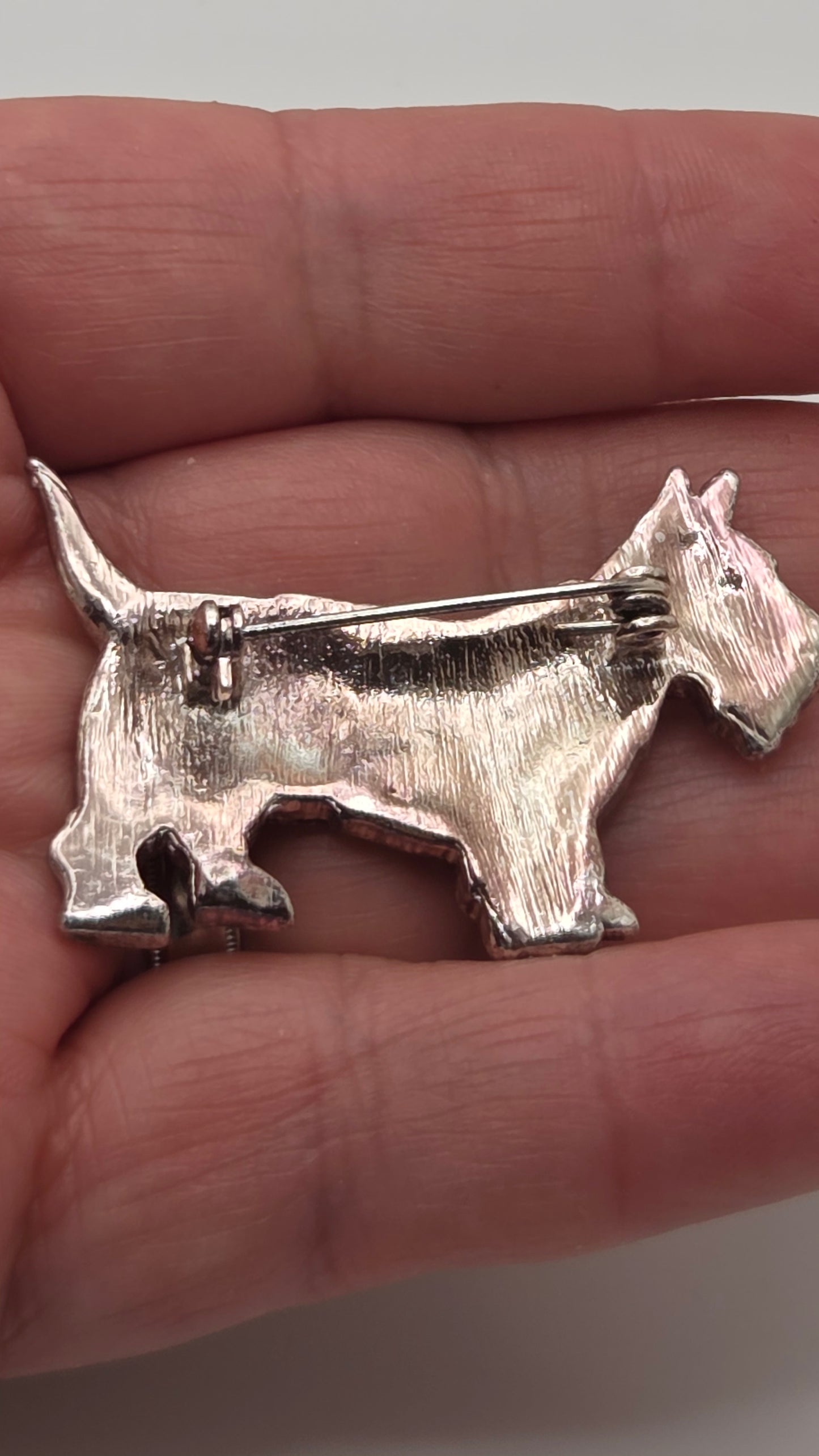 Art Deco Style Marcassite Scottish Terrier Brooch