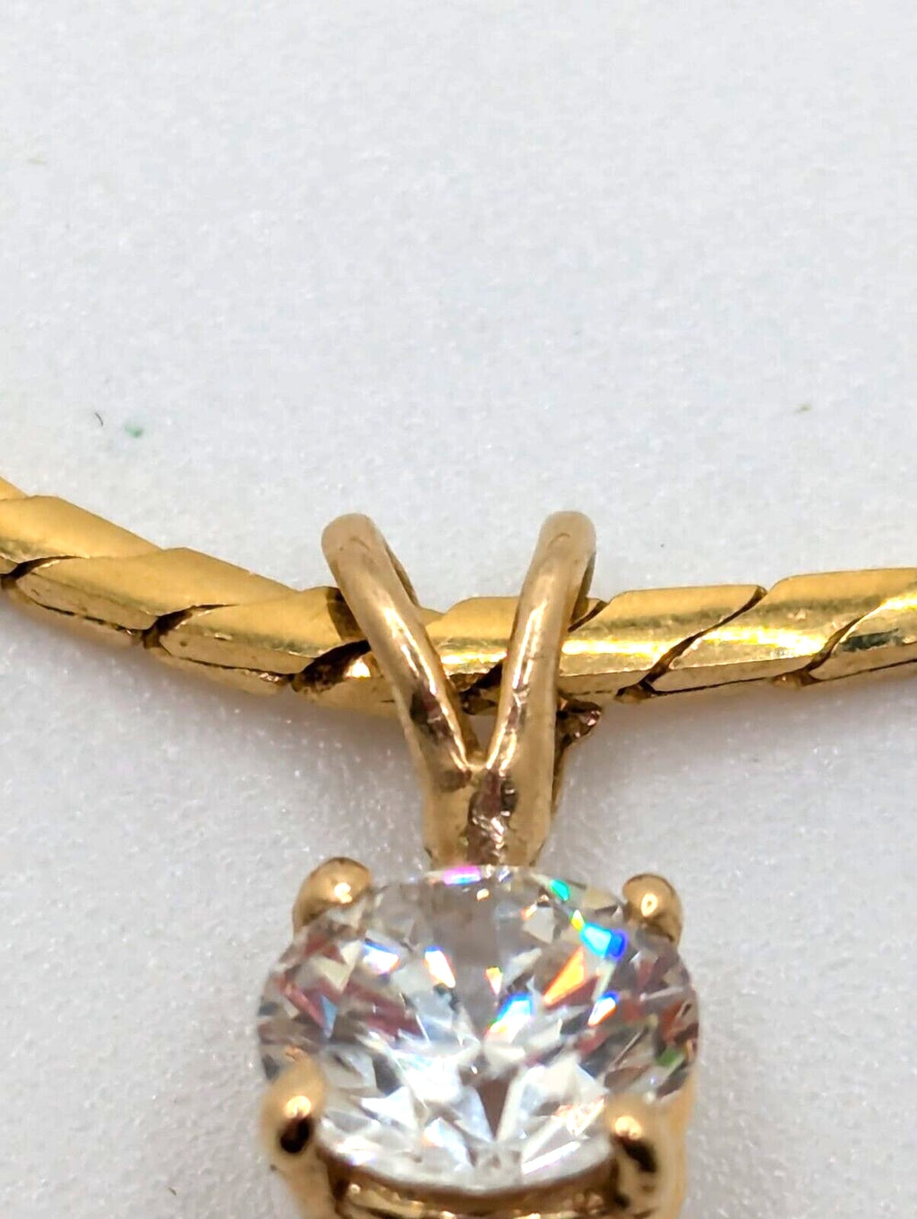 Monet Clear Crystal Rhinestone Pendant Chain Necklace Bracelet Set Gold Tone