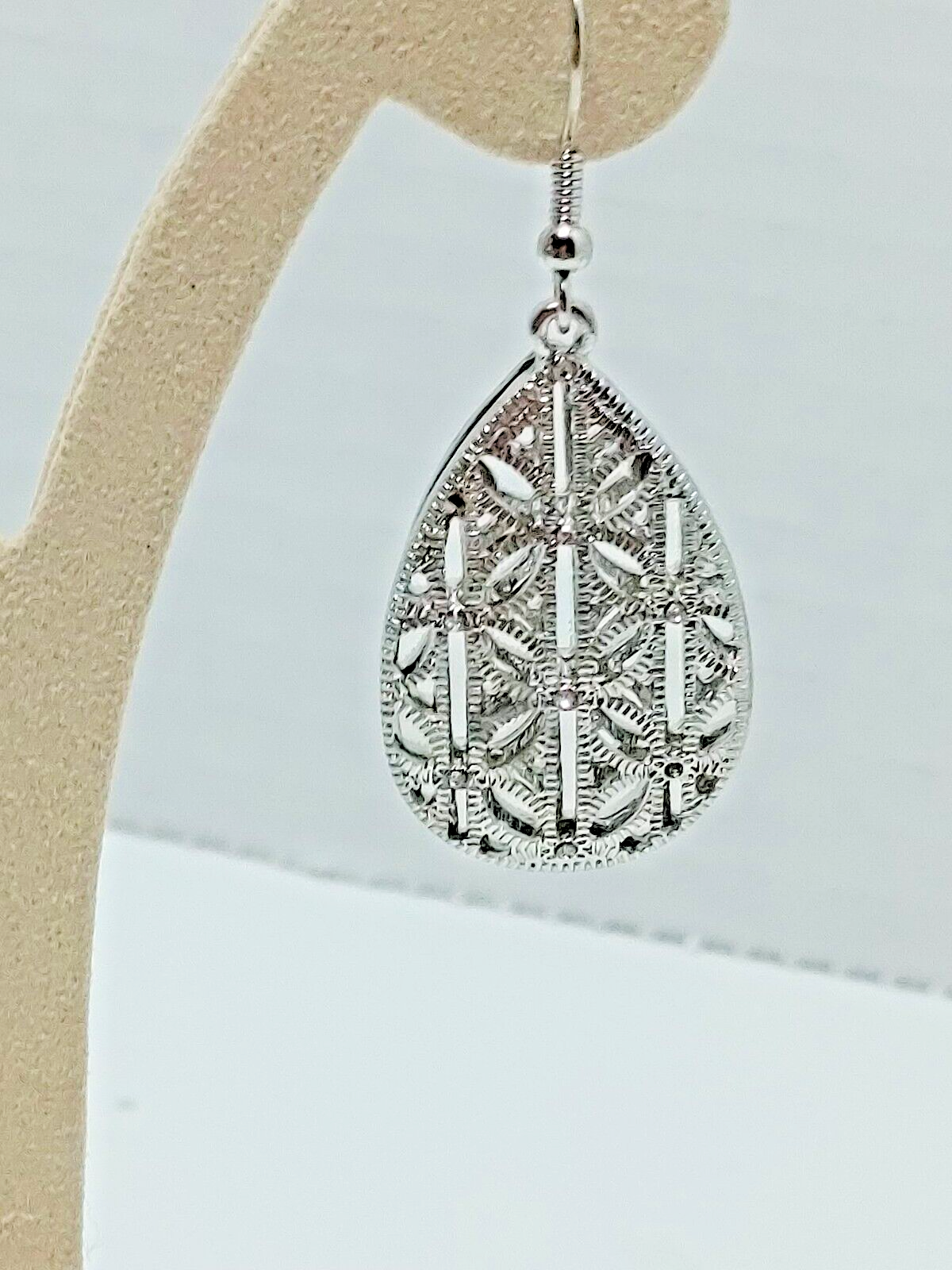 Sterling Silver Rhinestone Earrings Teardrop Dangle Bohemian women Jewelry