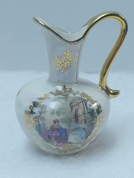 Vintage Limoges Porcelain Small Pitcher Collectible Home Decoration, Gift