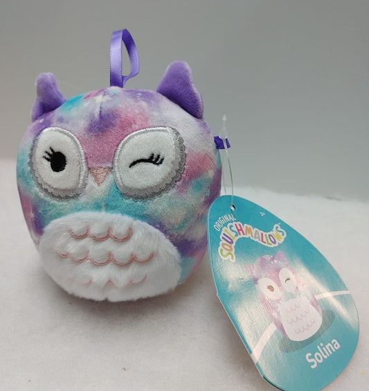Squishmallows Solina the Owl Plush Toy 4"  New Rare Plush Toy