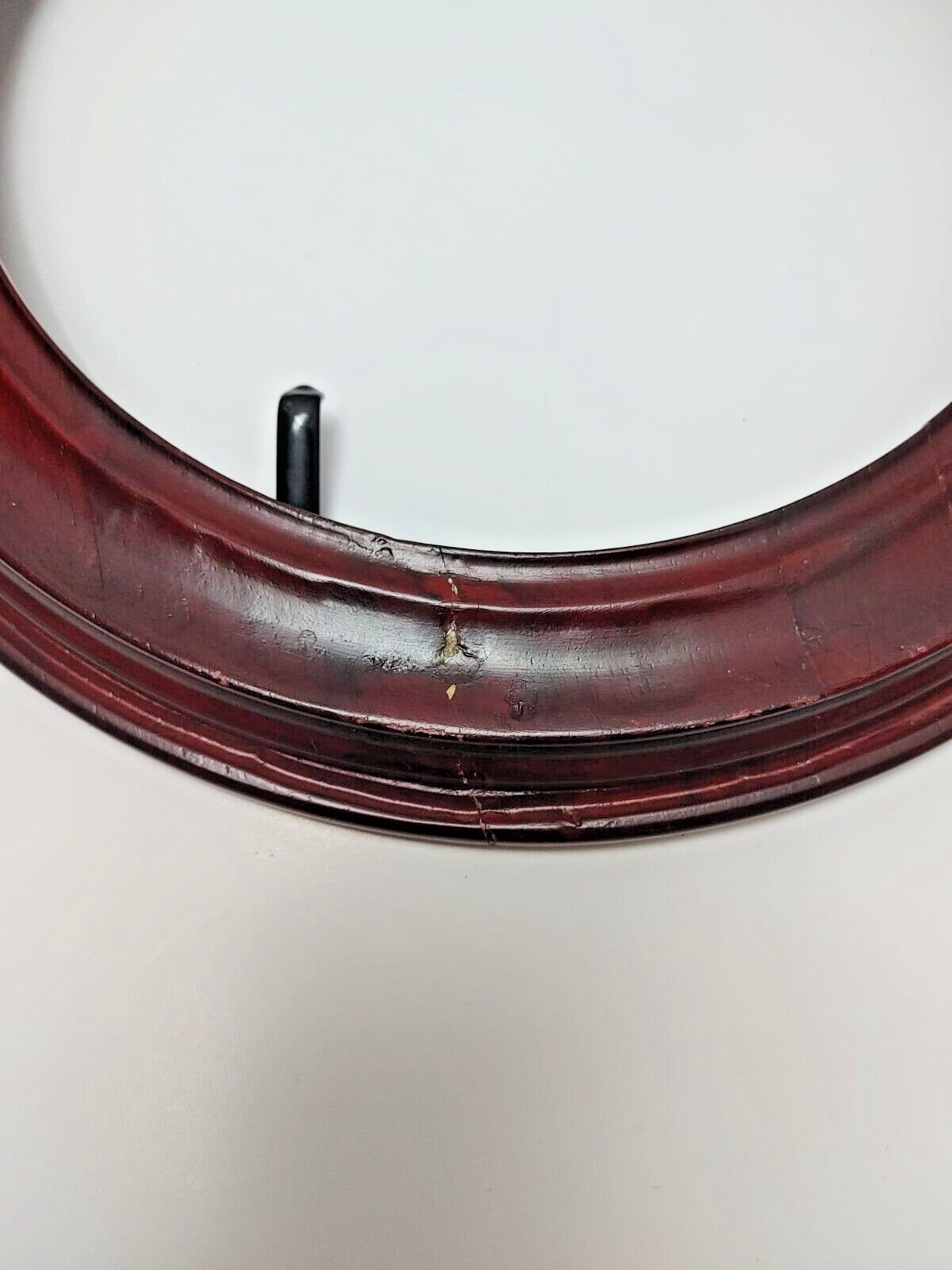 Damage / Vintage Round Wooden Frame Circle Wood Home Decor for 8.5" for parts