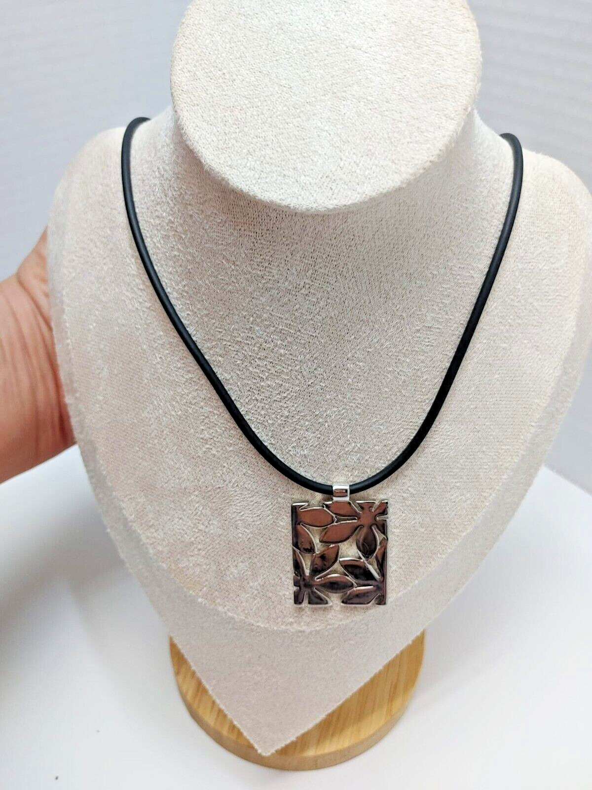 SILVER Tone Necklace, Forget me not Jewelry Forgetmenot Jewelry Gift