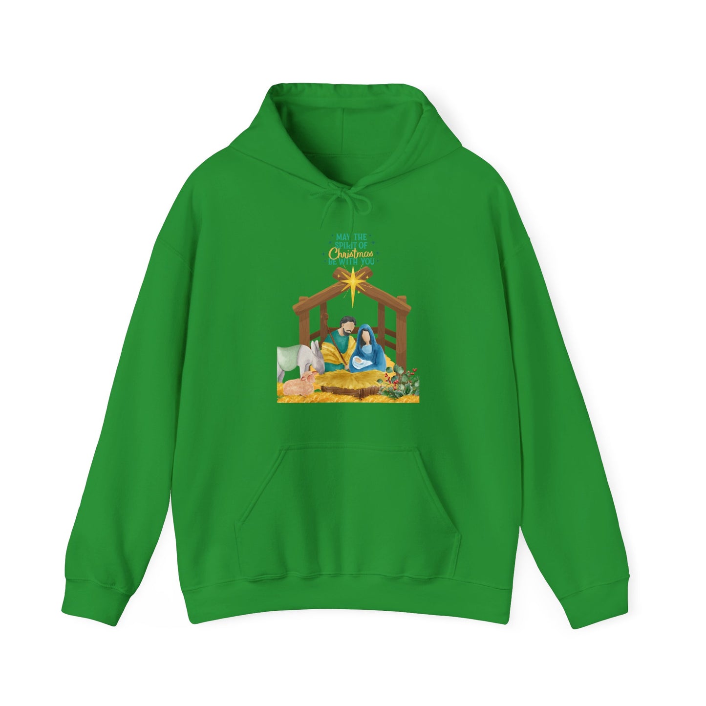 Nativity Hoodie – "For Unto Us a Child Is Born" Christmas Sweatshirt