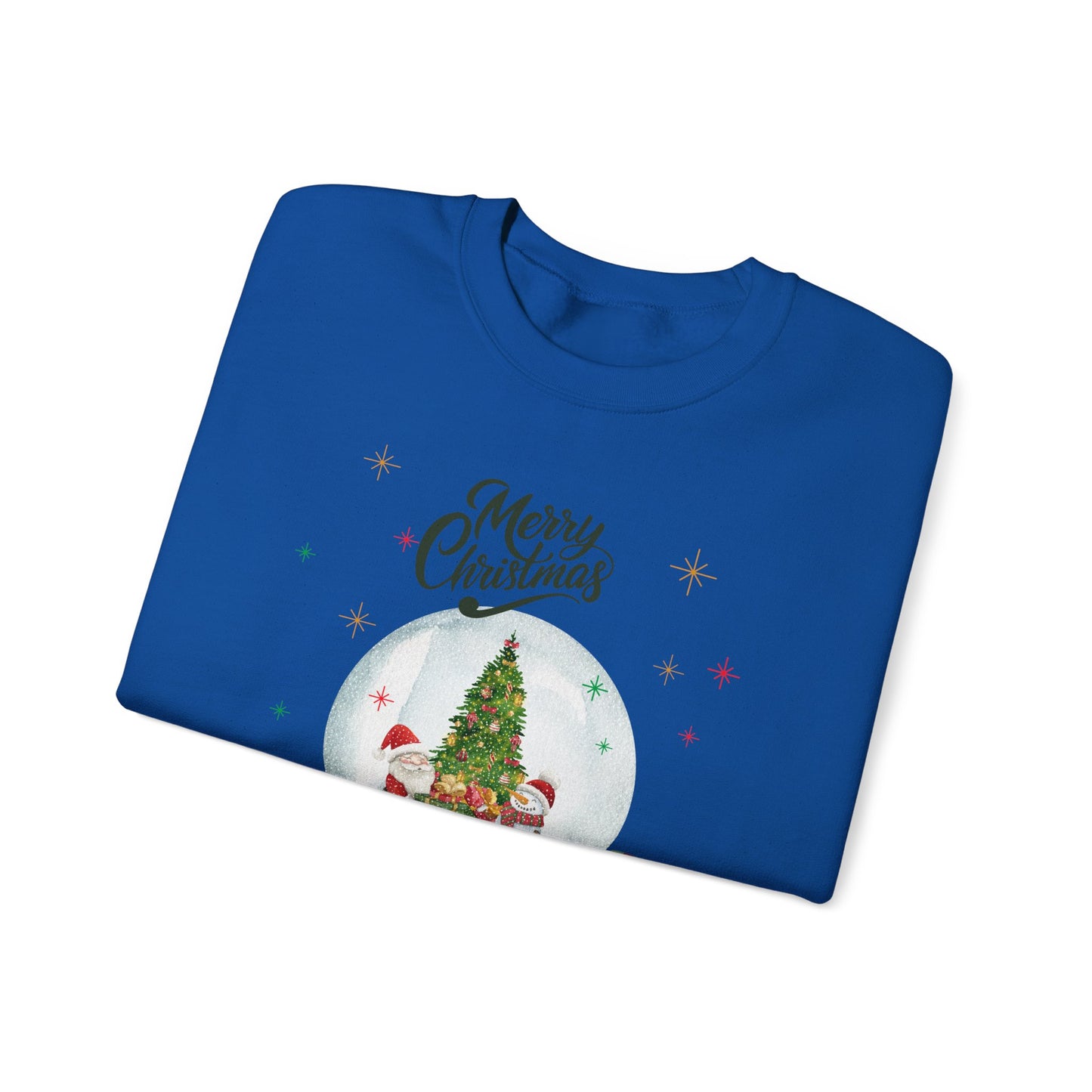 Christmas Snow Globe Sweatshirt — "Merry Christmas" Holiday Crewneck