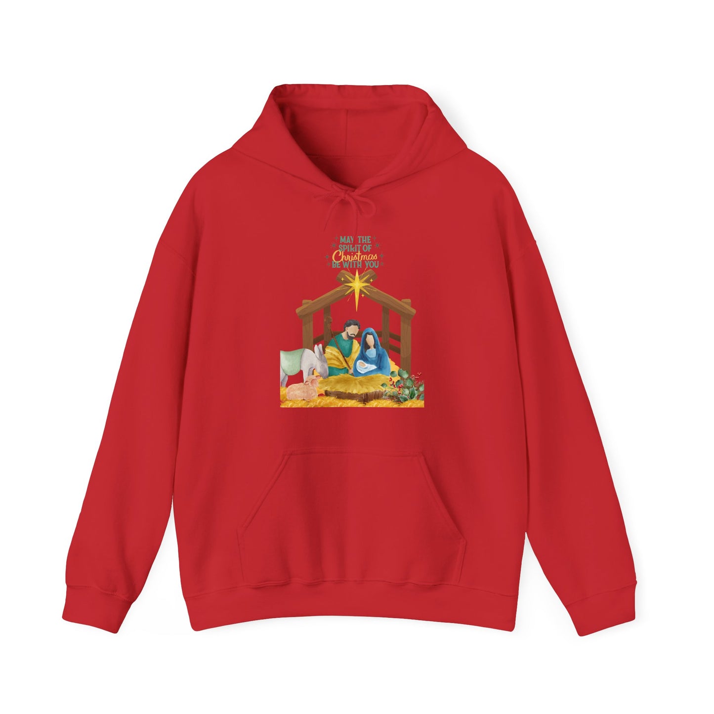 Nativity Hoodie – "For Unto Us a Child Is Born" Christmas Sweatshirt