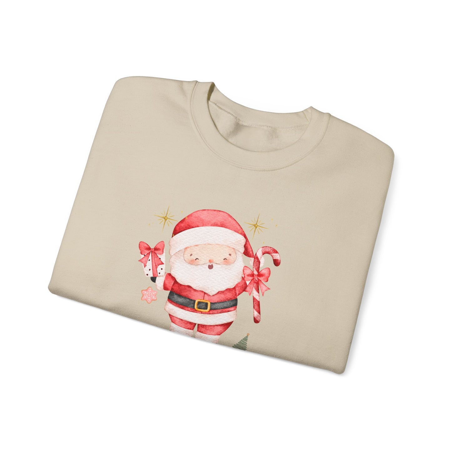 Santa's Favorite Mama Crewneck Sweatshirt — Cute Christmas Mom Pullover