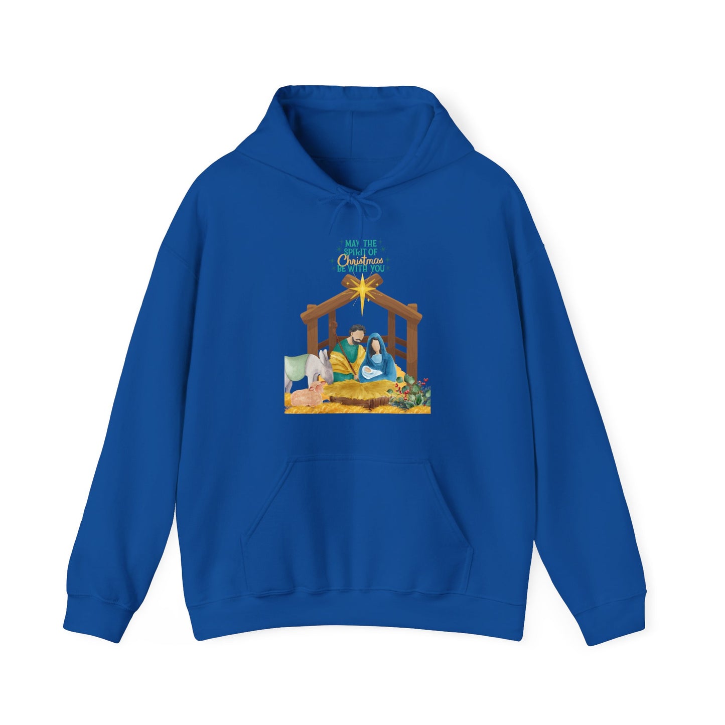 Nativity Hoodie – "For Unto Us a Child Is Born" Christmas Sweatshirt