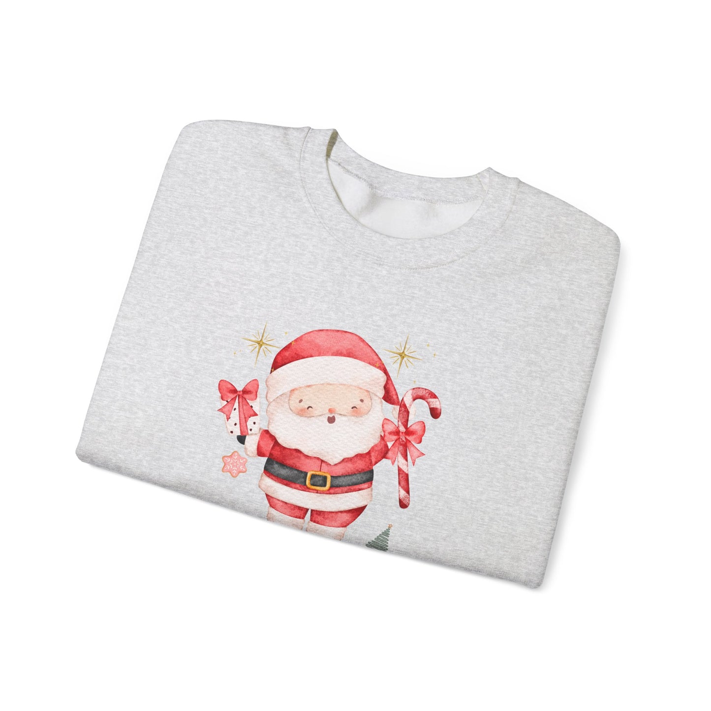 Santa's Favorite Mama Crewneck Sweatshirt — Cute Christmas Mom Pullover