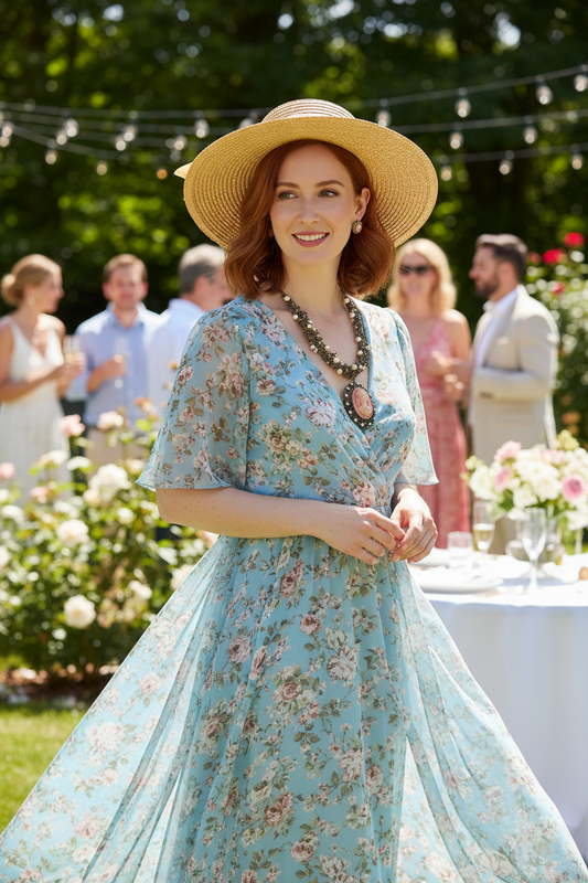 VTG Pink Cameo Pendant Beaded Steampunk Necklace Earrings Rhinestone Faux Pearl