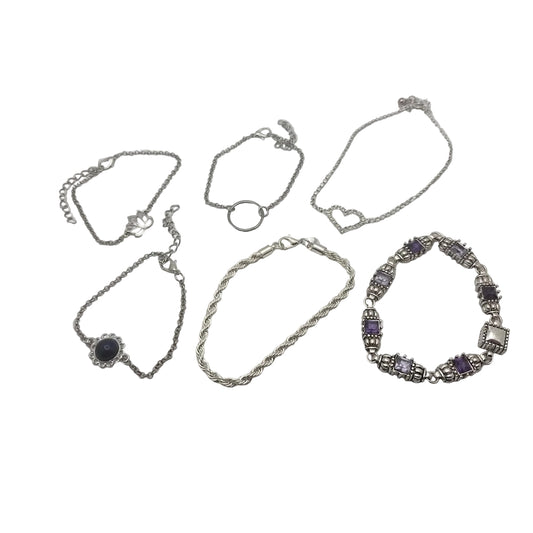 Silver and Purple Bracelet Collection