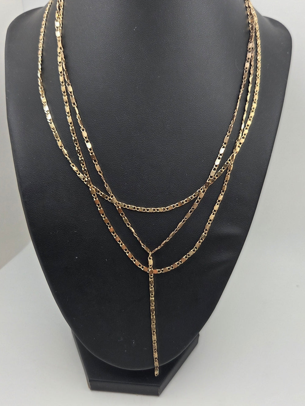 SUGARFIX by BaubleBar Goldfarbene dreilagige Y-Halskette