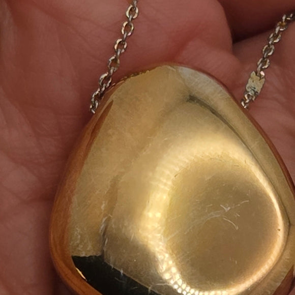 Stella & Dot Chic Gold Ulani Pendant Necklace with Silver Chain