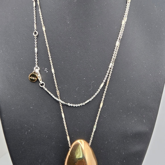 Stella & Dot Chic Gold Ulani Pendant Necklace with Silver Chain