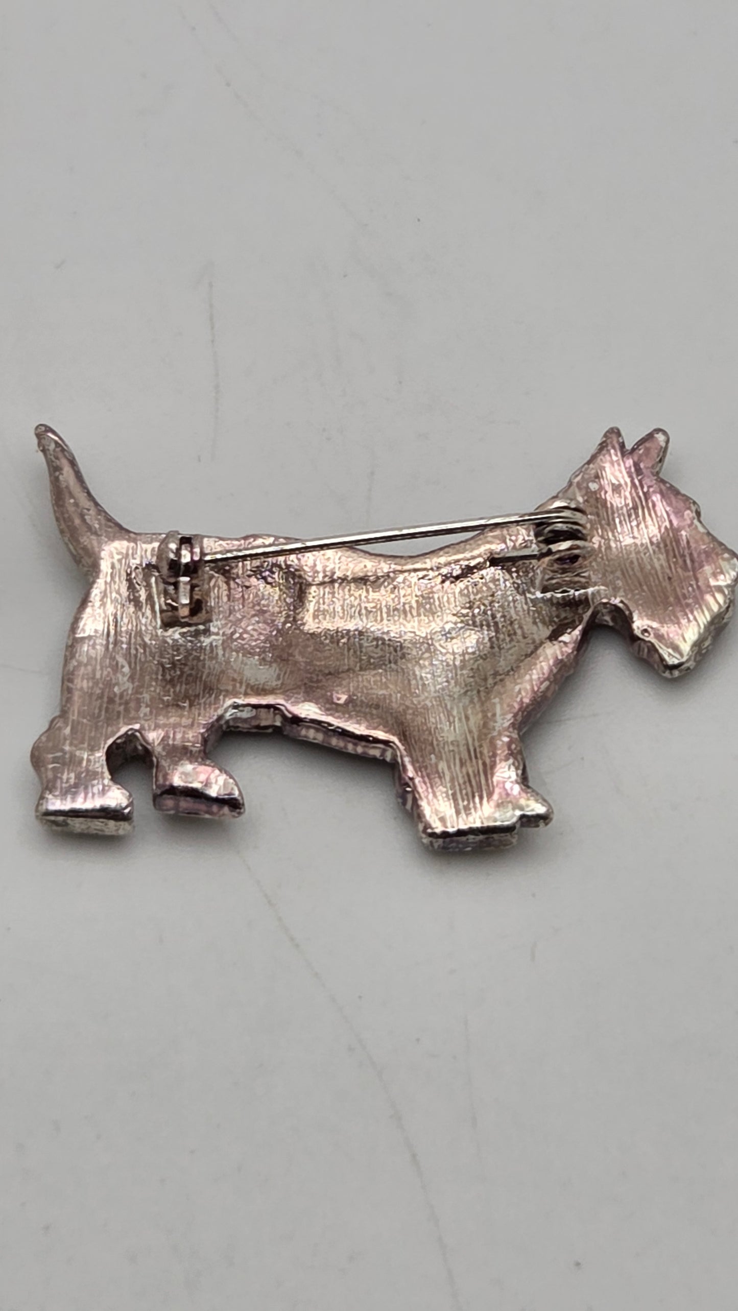 Art Deco Style Marcassite Scottish Terrier Brooch